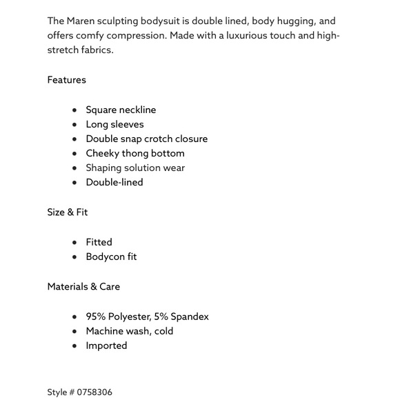 Maren Sculpt Long Sleeve Square Neck - Picture 12 of 13